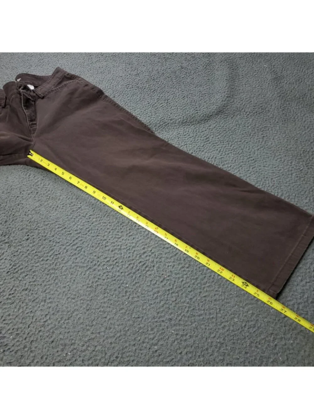 Dockers Pants Womens Size 10 Short 32x26 Brown Chino Khaki Wide Leg Cuff LL y2K